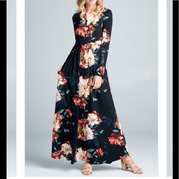 ✨Last✨Gorgeous Black Long Sleeve Dress - Picture 3 of 5